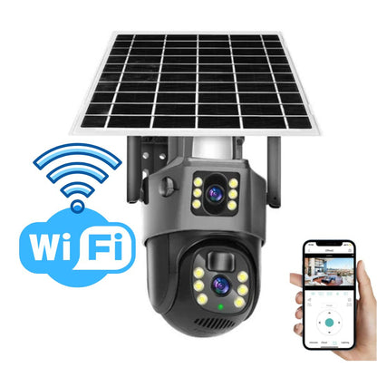 Outdoor 4K Wireless IP Security Camera with Night Vision Zoom