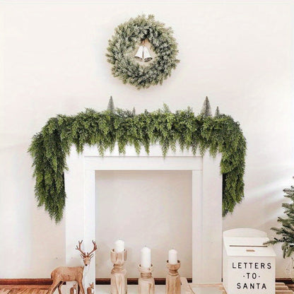 Festive Holiday Greenery Garland for Home Decor