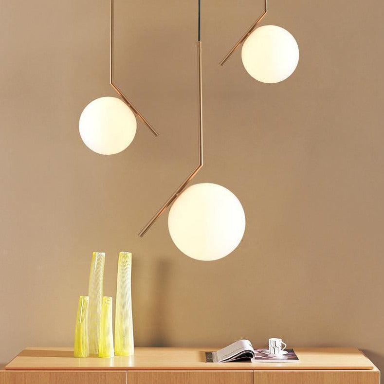 Suspended Glass Ball Pendant Lamp