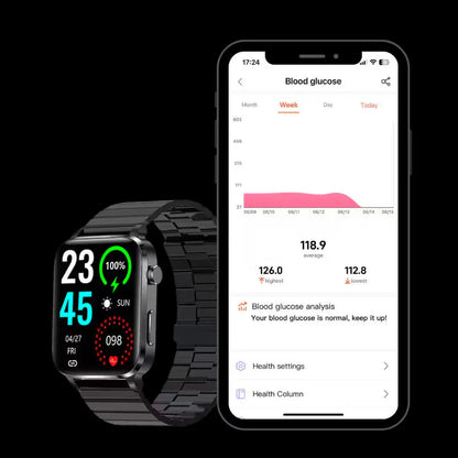 Easy Touch Glucose Tracker Smart Watch Monitor
