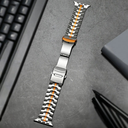 Durable Metal Apple Watch Strap with Secure Buckle