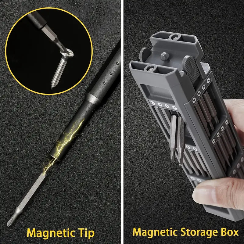 Compact 46-in-1 Multi-Tool Screwdriver Set with Easy Release