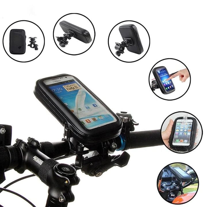 Waterproof Bike Phone Holder With Portable Charger