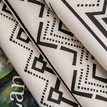 Stylish Patterned Blackout Curtains in Soft Cotton Fabric