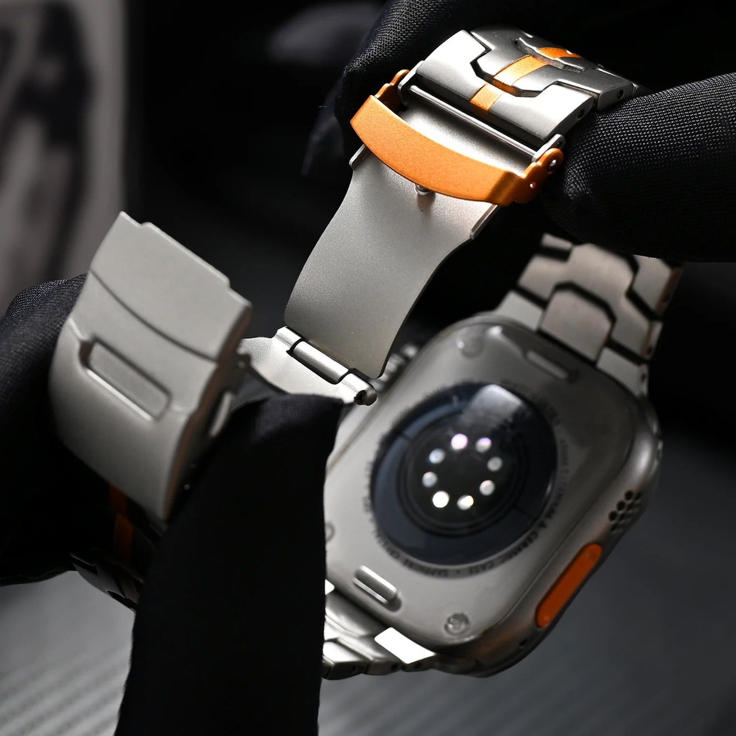 Durable Metal Apple Watch Strap with Secure Buckle