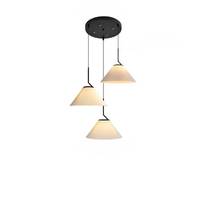 Creamy Fabric Shade Pendant Ceiling Light