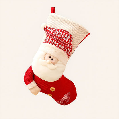 Cozy Christmas Knit Stocking - Lusomart