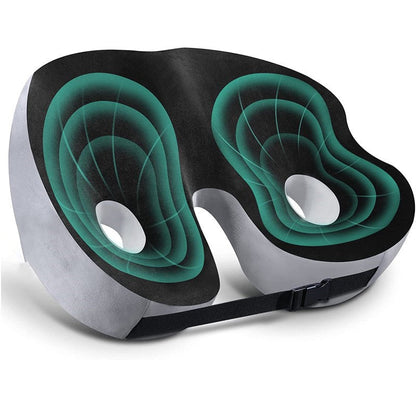Contoured Gel Seat Cushion for Back Pain Support
