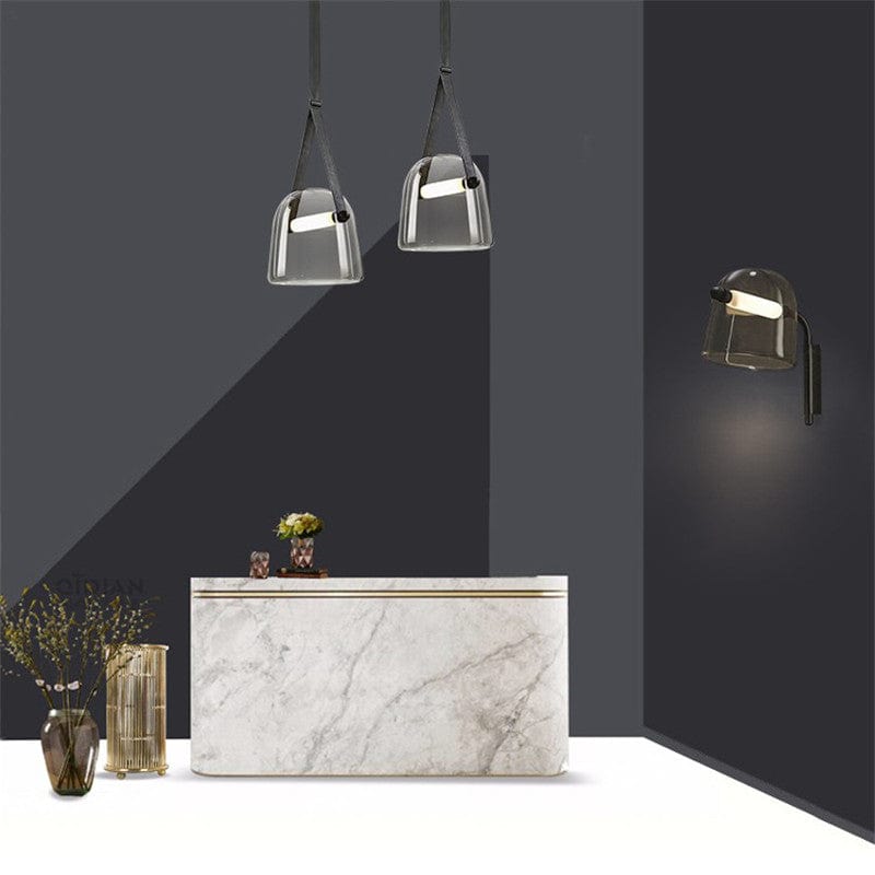 Sleek Glass Table Lamp