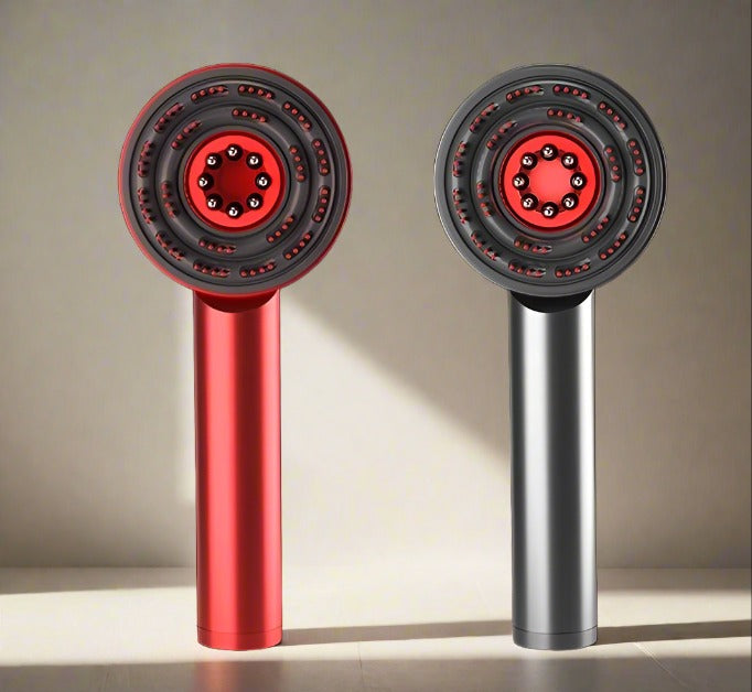 Rejuvenating Scalp Massager With LED Light And Variable Speeds