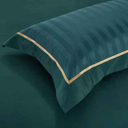 Luxury Soft Green Duvet Cover Set in Cotton