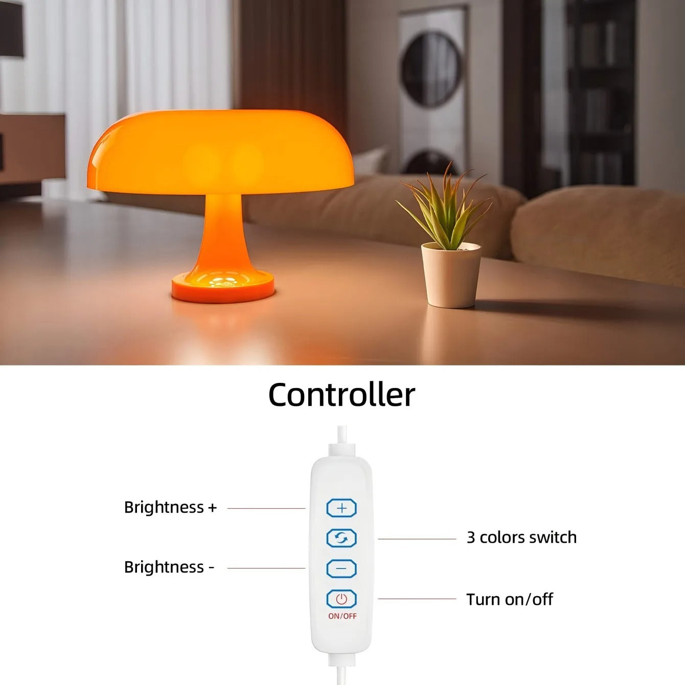 Retro Fungi Desk Lamp | Vintage Style Home Lighting