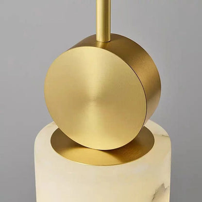 Elegant Marble Gold Drop Pendant