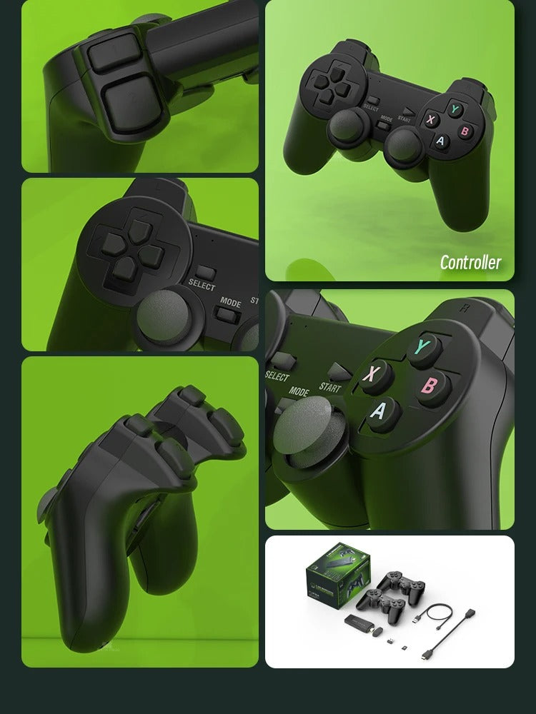 Classic Gaming Console 64GB Bundle With 2 Pads
