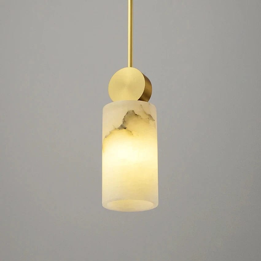 Elegant Marble Gold Drop Pendant