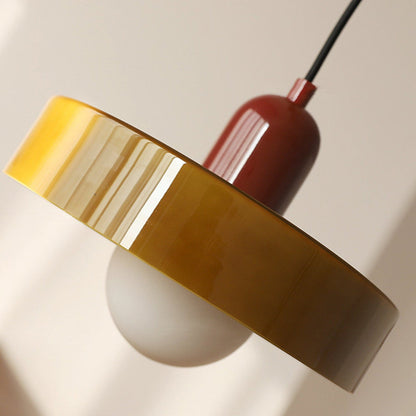 Vibrant Glass Modern Pendant Lighting for Dining Areas