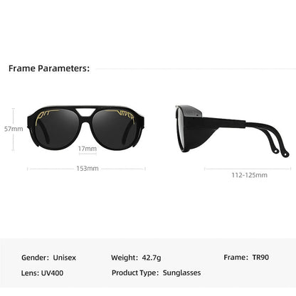 Tough UV Protection Biker Sunglasses Wind Resistant