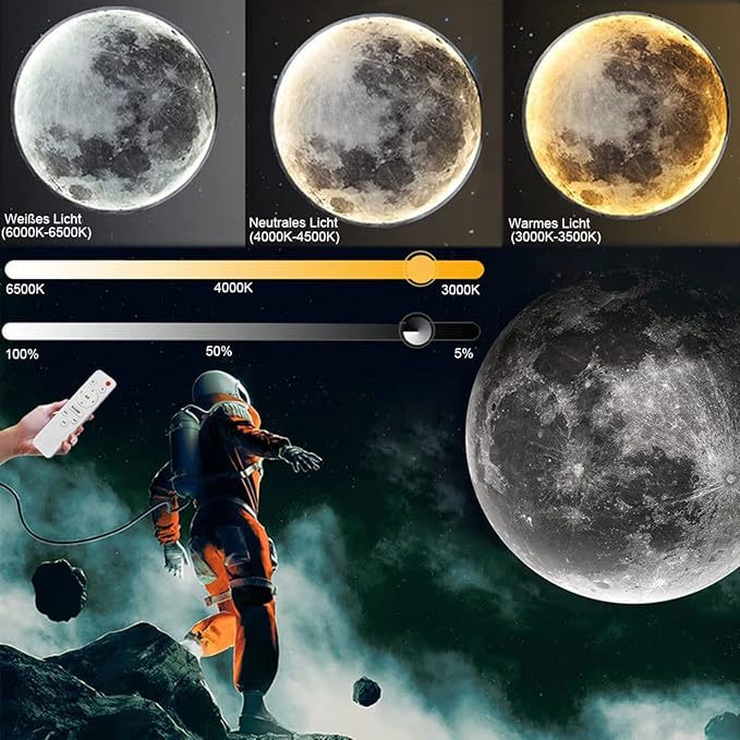 Calming LED Moon Night Lamp
