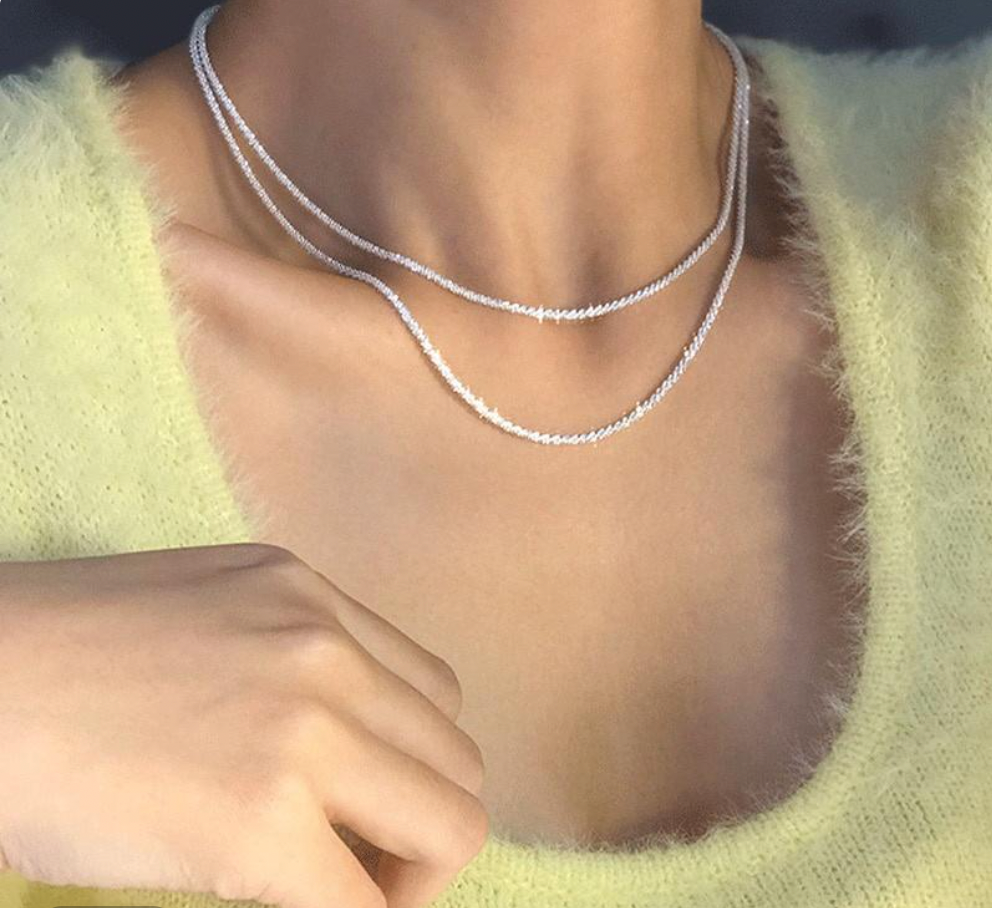 Elegant Silver Necklace With Simple Star Pendant