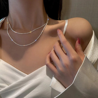 Elegant Silver Necklace With Simple Star Pendant