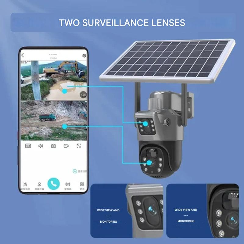 Outdoor 4K Wireless IP Security Camera with Night Vision Zoom