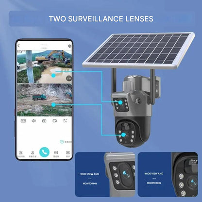 Outdoor 4K Wireless IP Security Camera with Night Vision Zoom