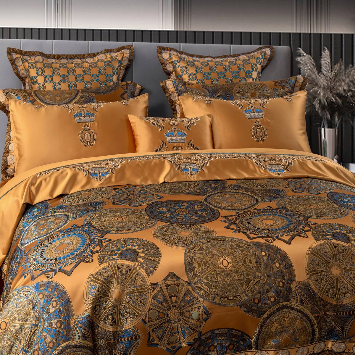 Soft Royal Cotton Bedding Set in Rich Colors