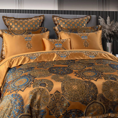 Soft Royal Cotton Bedding Set in Rich Colors