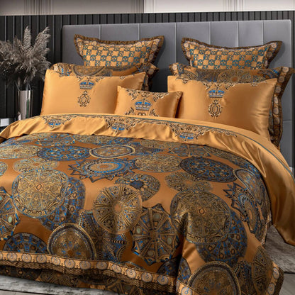 Soft Royal Cotton Bedding Set in Rich Colors