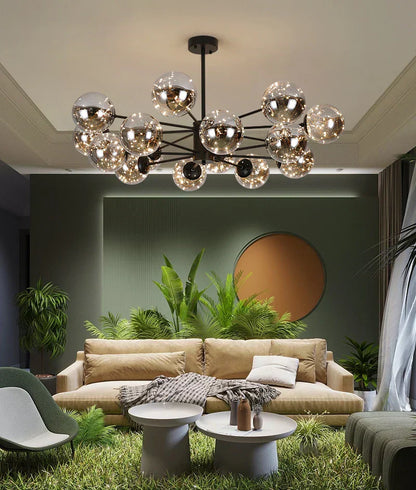 Elegant Glass Pendant Chandelier for Luxury Homes