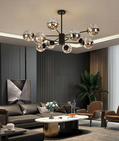 Luxury Glass Pendant Chandelier Light Fixture