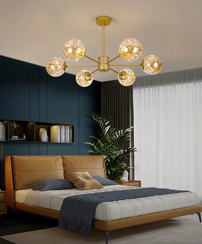 Luxury Glass Pendant Chandelier Light Fixture