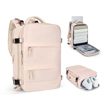 Spacious Smart Expanding Travel Backpack for Men Women
