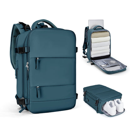 Spacious Smart Expanding Travel Backpack for Men Women