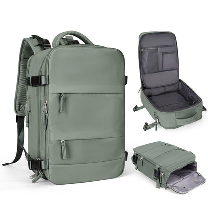 Spacious Smart Expanding Travel Backpack for Men Women
