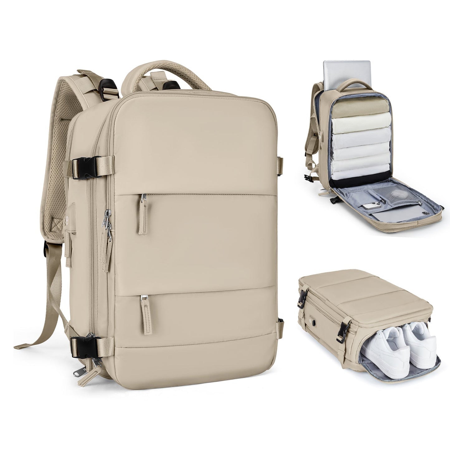 Spacious Smart Expanding Travel Backpack for Men Women - Lusomart