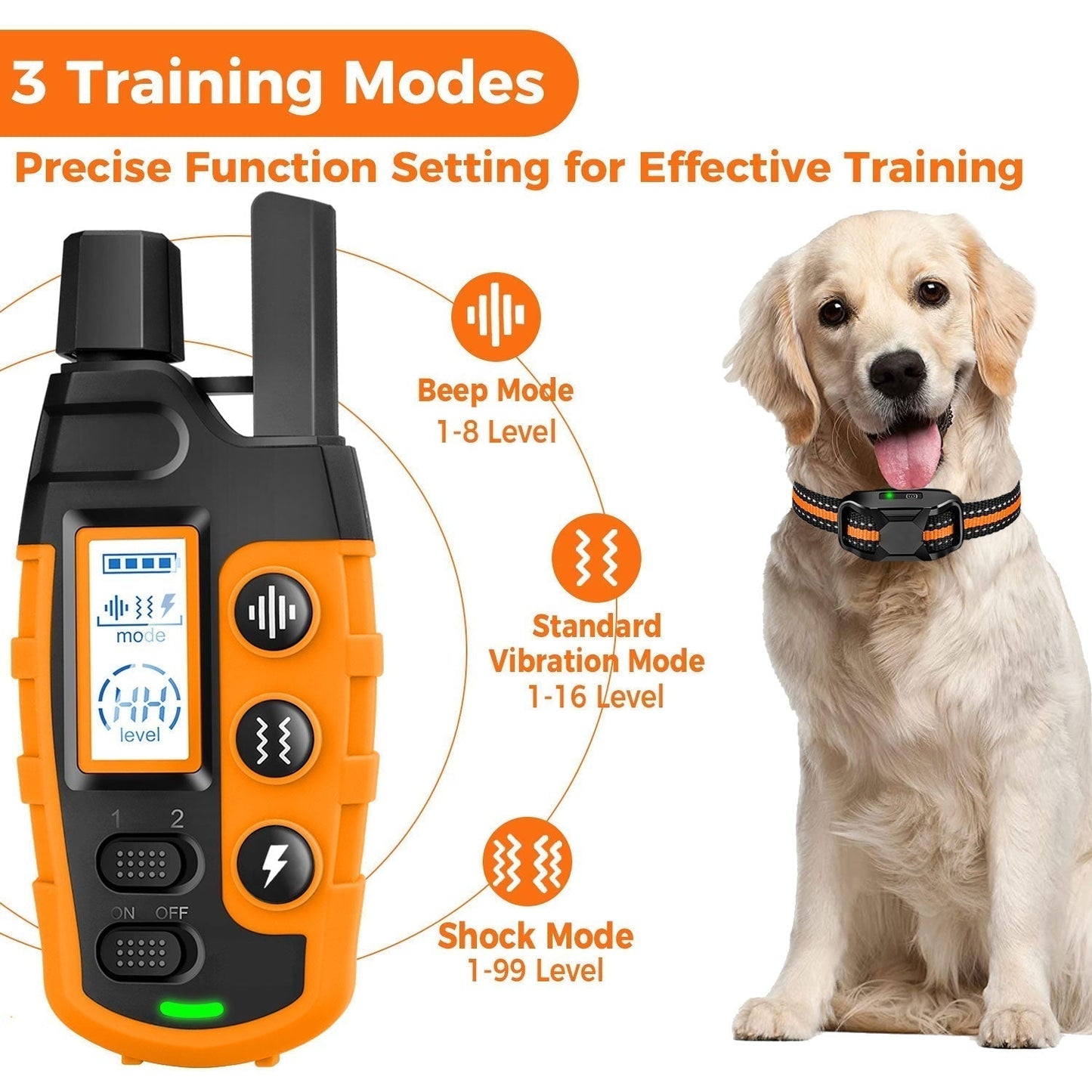 Waterproof Remote Control Dog Training Collar Outdoor