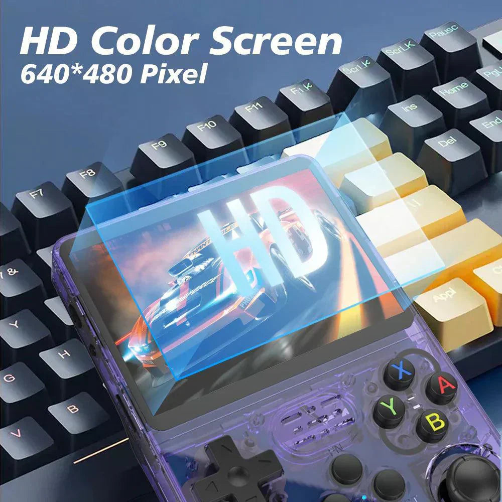 Classic Portable Game Console with HD Display & USB Charge