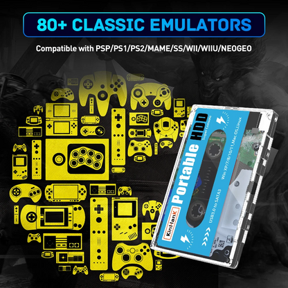 Classic Retro Game Console with 110,000 Games Included