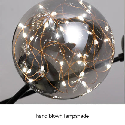 Luxury Glass Pendant Chandelier Light Fixture