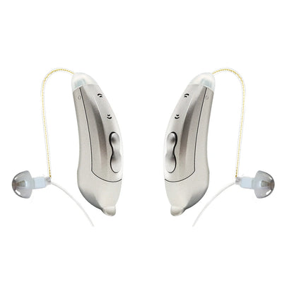 Discreet Behind Ear Hearing Aids With Bluetooth Control