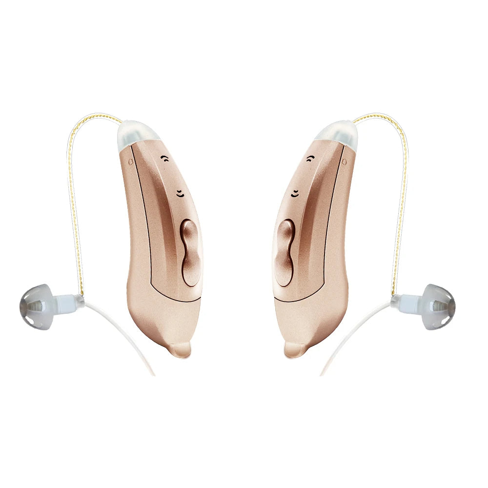Discreet Behind Ear Hearing Aids With Bluetooth Control