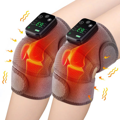 Therapeutic Heated Vibration Knee and Shoulder Support Wrap - Lusomart