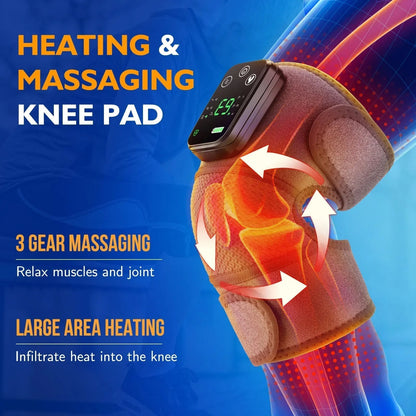 Therapeutic Heated Vibration Knee and Shoulder Support Wrap