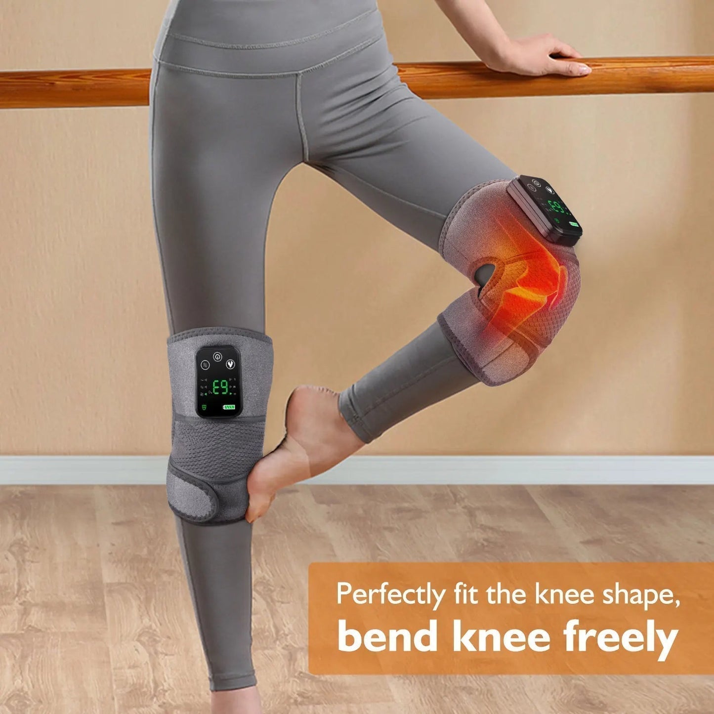 Therapeutic Heated Vibration Knee and Shoulder Support Wrap
