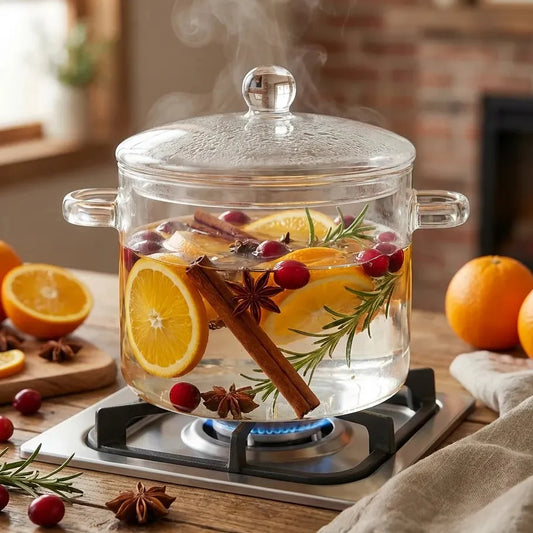 Clear Heat Resistant Cooking Pot - Lusomart