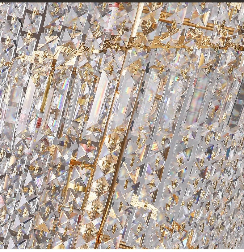 Elegant Stairway Crystal Chandelier
