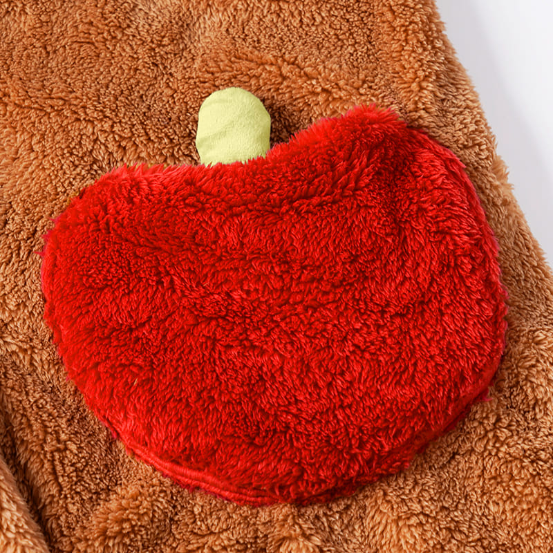 Soft Plush Red Panda Pajamas for Women Sleepwear