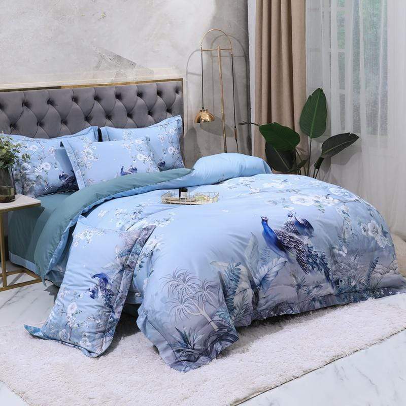 Soft Cotton Bedding Set with Flower Pattern