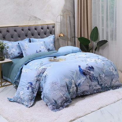 Soft Cotton Bedding Set with Flower Pattern
